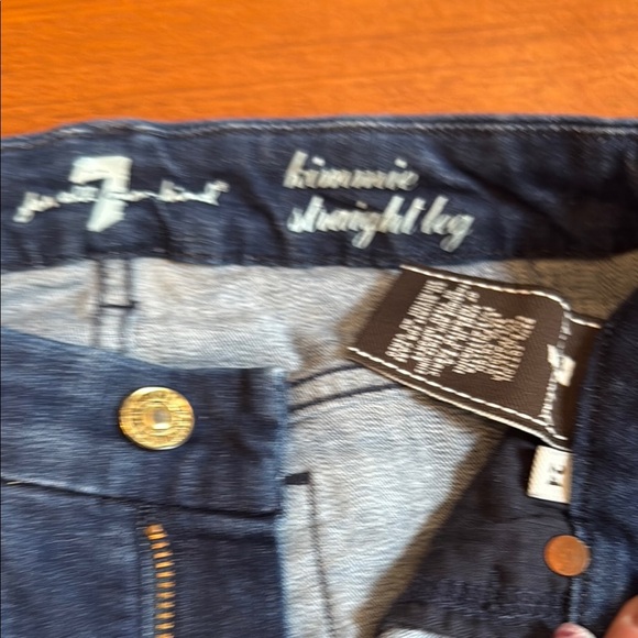 For all man kind kimmie straight leg  Women's Blue Jeans size 24 - Picture 4 of 13